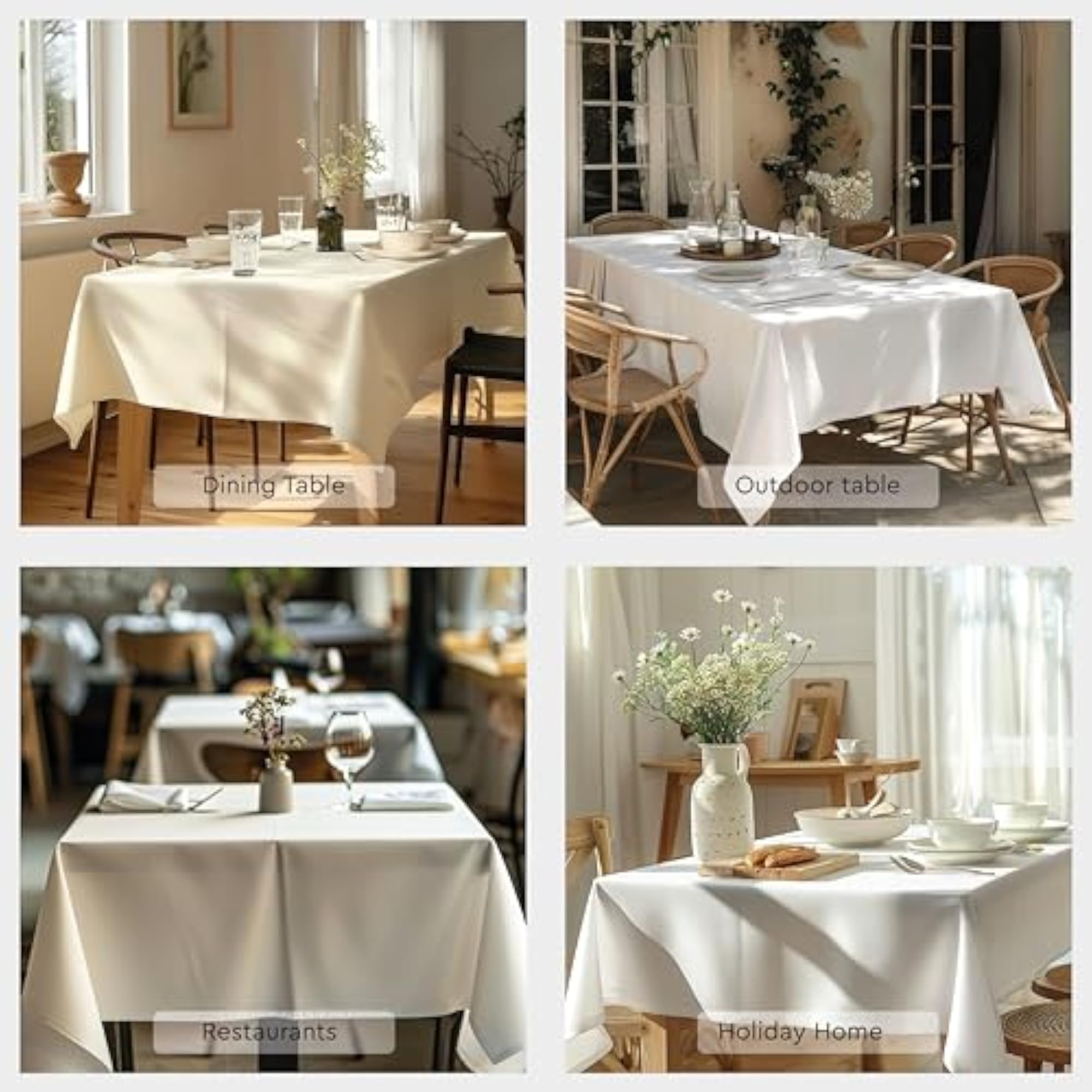Dining Table Cloth for 6 to 8 Seater, Cotton Table Cover